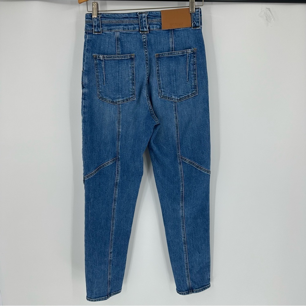 DEREK LAM 10 CROSBY Denim Womens Sz 27 Med Wash High Rise Double Button … - Picture 6 of 16